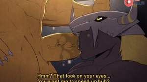 [Bna_v5] Blackwargreymon x Wargreymon - 2D animation on Crohasit