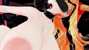 Bound and blindfolded Suika sucks dick in monster cave by HeHe233 - ﻿3D animation on Crohasit