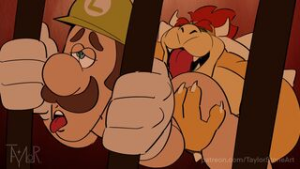 Bowser x Luigi - Super Mario animation on Crohasit