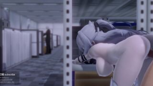 Bronya office lady 1 – AKT - Honkai Impact animation on Crohasit