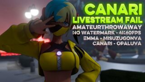 Canari Livestream FAIL [AmateurThrowaway][4K60FPS] - ﻿3D animation on Crohasit