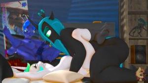 Chrysalis fucks Celestia - My Little Pony Friendship is Magic animation on Crohasit