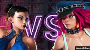 Chun Li vs Poison [Smeshher][4K60FPS] - ﻿3D animation on Crohasit