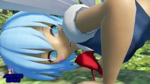 Cirno takes a dicking in celebration - ﻿3D animation on Crohasit