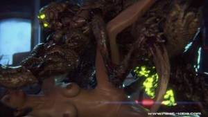 Claire Redfield & Drain Deimos (Promo) [NestLabs] - Resident Evil animation on Crohasit