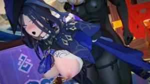 Clorinde x Hilichurl [AlphaG] - ﻿3D animation on Crohasit