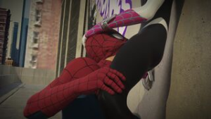 CuteCop – Spider Gwen and Peter Parker [4K] - Spiderman animation on Crohasit
