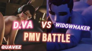 D.VA VS WIDOWMAKER | PMV/HMV BATTLE | Quavez - ﻿3D animation on Crohasit