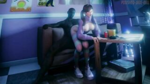 D.Va E-girl Bounce (Blacked) [Polished Jade Bel] - Overwatch animation on Crohasit