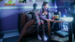 D.Va E-girl Bounce [Polished Jade Bel] - Overwatch animation on Crohasit