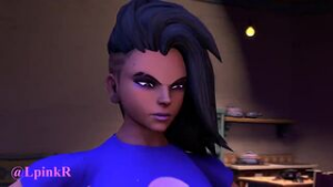 D.Va Overlook Sombra - Overwatch animation on Crohasit