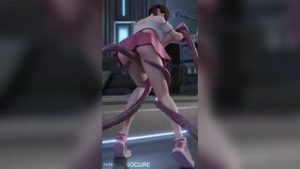 D.va Tangled [nocure21o] - ﻿3D animation on Crohasit