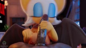 Da Bat uses any excuse to SuCC yoU alt - Sonic the Hedgehog animation on Crohasit