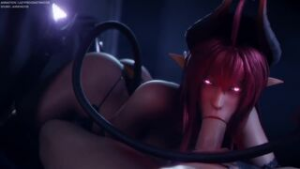 Daemon Girl Blowjob – lazyprocrastinator - ﻿3D animation on Crohasit
