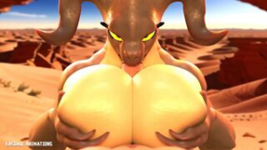 Deathclaw GF - Fallout animation on Crohasit