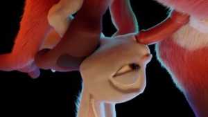 Deep throating and gaging by Judy - Disney animation on Crohasit