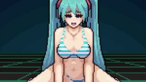 “Digital star” Pixel Miku Porn Animation~! [JamesCabello] (MagicalMysticVA Voice) - vocaloid animation on Crohasit