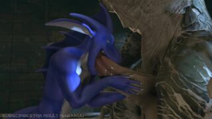Double death claw action - ﻿3D animation on Crohasit
