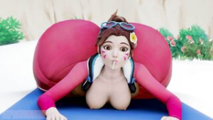 Dva’s beach day - ﻿3D animation on Crohasit