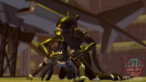 [DysonMMD] EDF girl ambushed by Xenomorph alien - ﻿3D animation on Crohasit