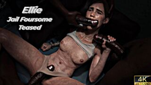 Ellie Jail Foursome Teased [Blacked][Madruga][4K] - ﻿3D animation on Crohasit
