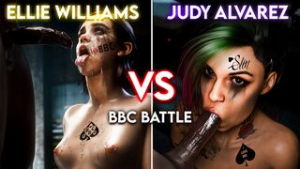Ellie Williams VS Judy Alvarez | Lesbian BBC Fuck Battle - Cyberpunk 2077 animation on Crohasit