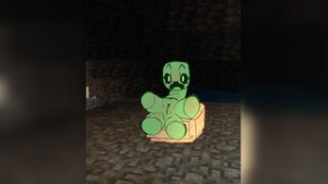 Enderman sees a stuck Creeper - Minecraft animation on Crohasit