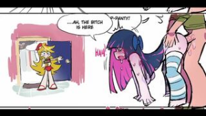 [EnnHentai] Panty caught her Stocking with her Brief’s together. (GET IT?) - panty and stocking with garterbelt animation on Crohasit