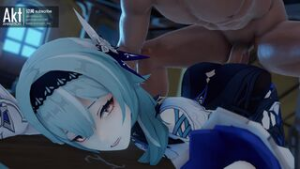 Eula ass up [Akt] - ﻿3D animation on Crohasit