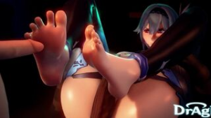 Eula’s fantastic feet - ﻿3D animation on Crohasit