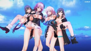 Evernight&March7th x Futa Stelle sex video (HSR) - ﻿3D animation on Crohasit