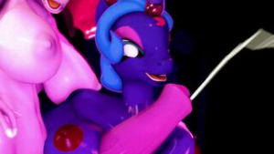 Evil Luna x Evil Cadance Part 2 – BlackJR - Halloween animation on Crohasit