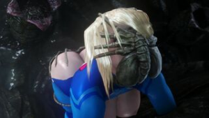 Facehuggers use Samus [A] (noname55) - ﻿3D animation on Crohasit