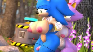 Fem Sonic X Futa Blaze [CounterSFM] - ﻿3D animation on Crohasit