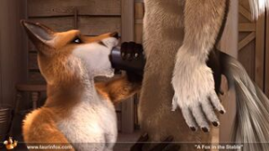 Fox In The Stable (Taurin Fox) 4K Upscaled - ﻿3D animation on Crohasit