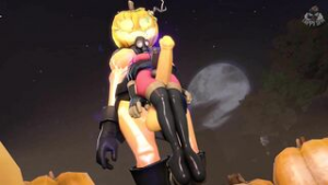 Futa Horseless Headless Horsemann VS Futa Pyro - ﻿3D animation on Crohasit