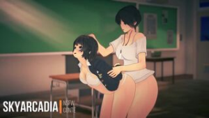 Futa teacher fucks her student - ﻿3D animation on Crohasit