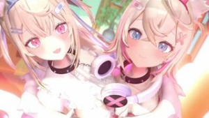 Fuwawa & Mococo Double Paizuri - ﻿3D animation on Crohasit