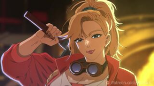 Gemma the Blacksmith 4K - dragon quest animation on Crohasit