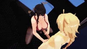 [Genshin] Jade Chamber Gym – Beidou 4K [Koibito] - Genshin Impact animation on Crohasit