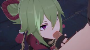 [Genshin] Shinobu Service – Kuki 4K [Koibito] - Genshin Impact animation on Crohasit