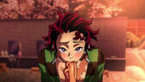 Genya x Tanjiro Kamado in Onsen hot spring (FULL ANIMATED with audio) - Kimetsu no Yaiba animation on Crohasit