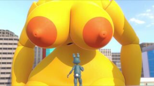 Giantess Toy Chica Looking For Grow [PervertedGiants] - ﻿3D animation on Crohasit