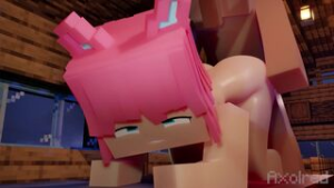 Girl gets fucked doggystyle by a villager in Minecraft - ﻿3D animation on Crohasit