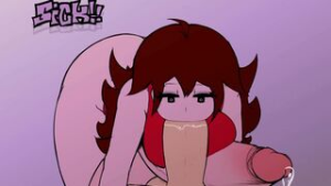 Girlfriend Giving her Boyfriend A Sloppy Blowjob~ - Friday Night Funkin animation on Crohasit