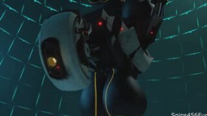 Glados new experiment - portal animation on Crohasit