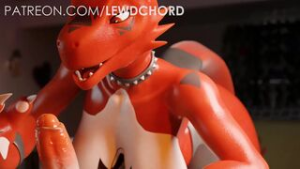 Guilmon 69 Teaser [Lewdchord] - ﻿3D animation on Crohasit