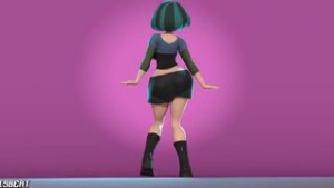 Gwen Dancing - Total Drama Island animation on Crohasit