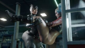 Harley Quinn & Cat Woman [Tokpok3D][NO WM] - ﻿3D animation on Crohasit