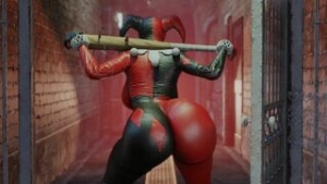 Harley Quinn Shaking That Booty [Kishi] - ﻿3D animation on Crohasit